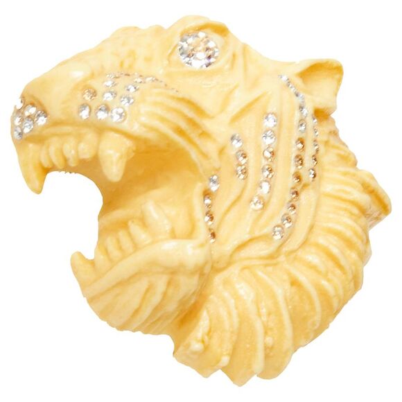 Gucci resin crystal Tiger head pin brooch - Picture 2 of 3